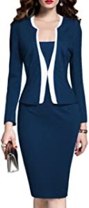 Blue women business suit