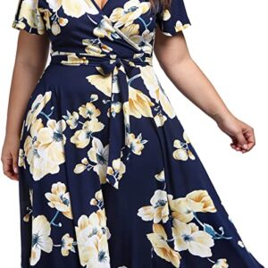 Vneck fall plus size dress