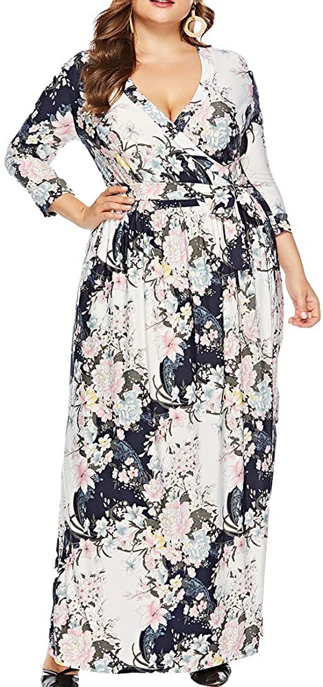 Women plus size gown dress