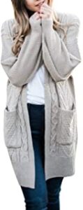 Plus size winter cardigan