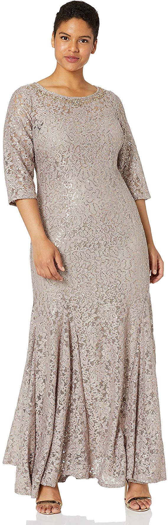 Sequin plus size dress