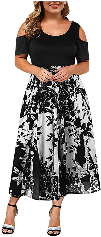 mosaic -design summer plus size dress