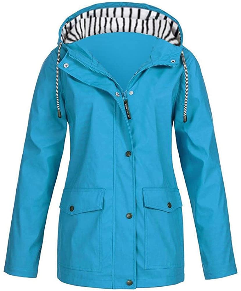 blue plus size spring jacket