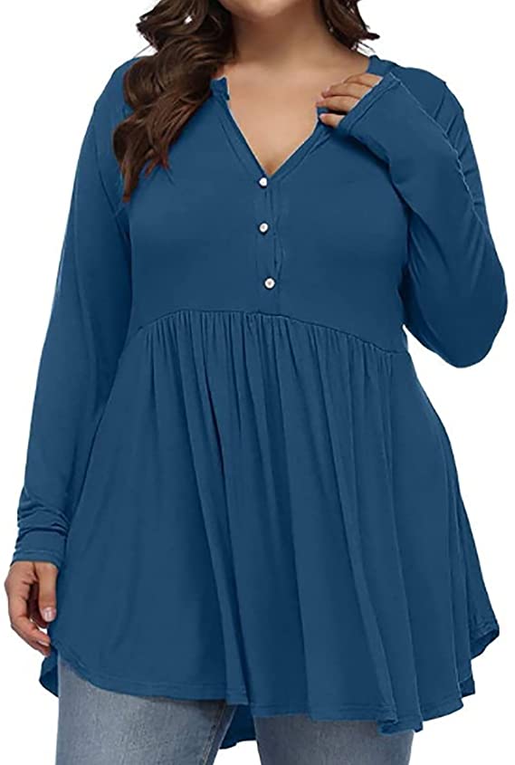 Pleated plus size top