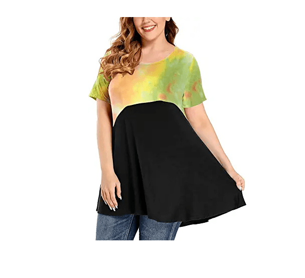 Tunic plus size summer top