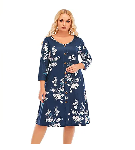 Flowing plus size clothing