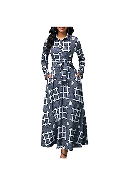 A line plus size maxi dress