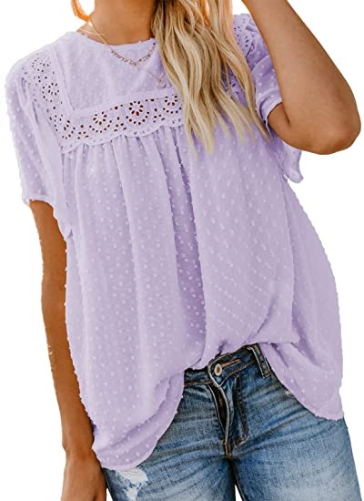 Lace plus size top