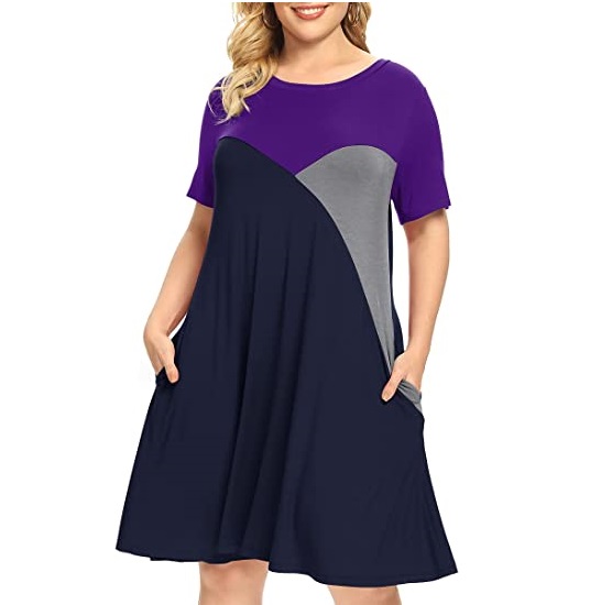 Patch block plus size clothing