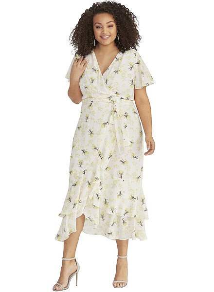 Floral plus size summer dress