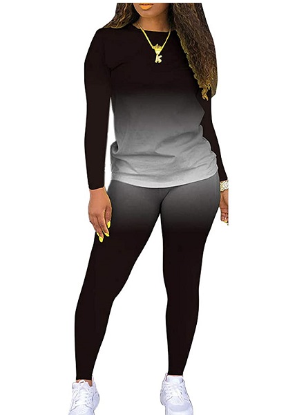 Plus size casual dress track suit