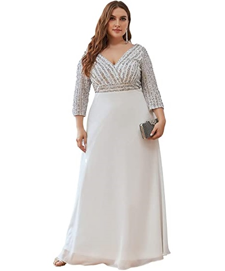 Sequin plus size maxi dresses