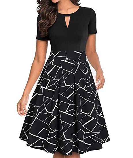 Black wrinkle free plus size dress